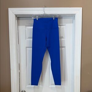 Align lululemon Blue High-Waisted Leggings. No tag. Size 10. 28 inch. Super high